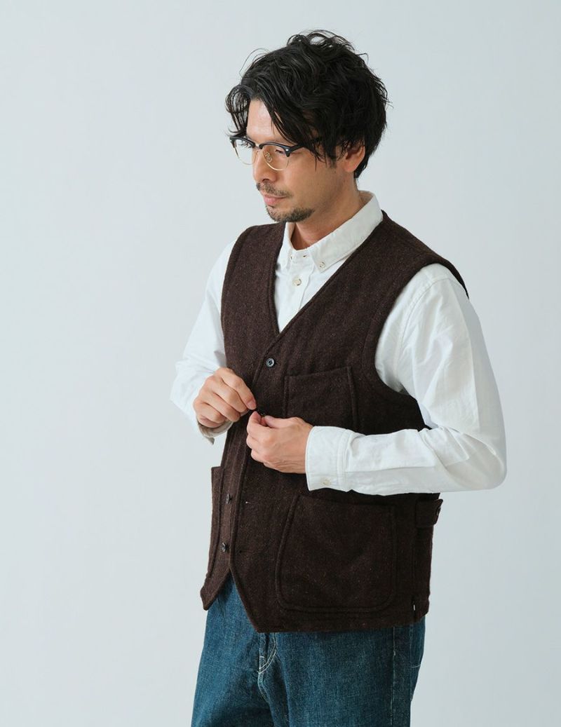 SALE 2BUY more 10%OFF】Harris Tweedベスト | (パドカレ)公式