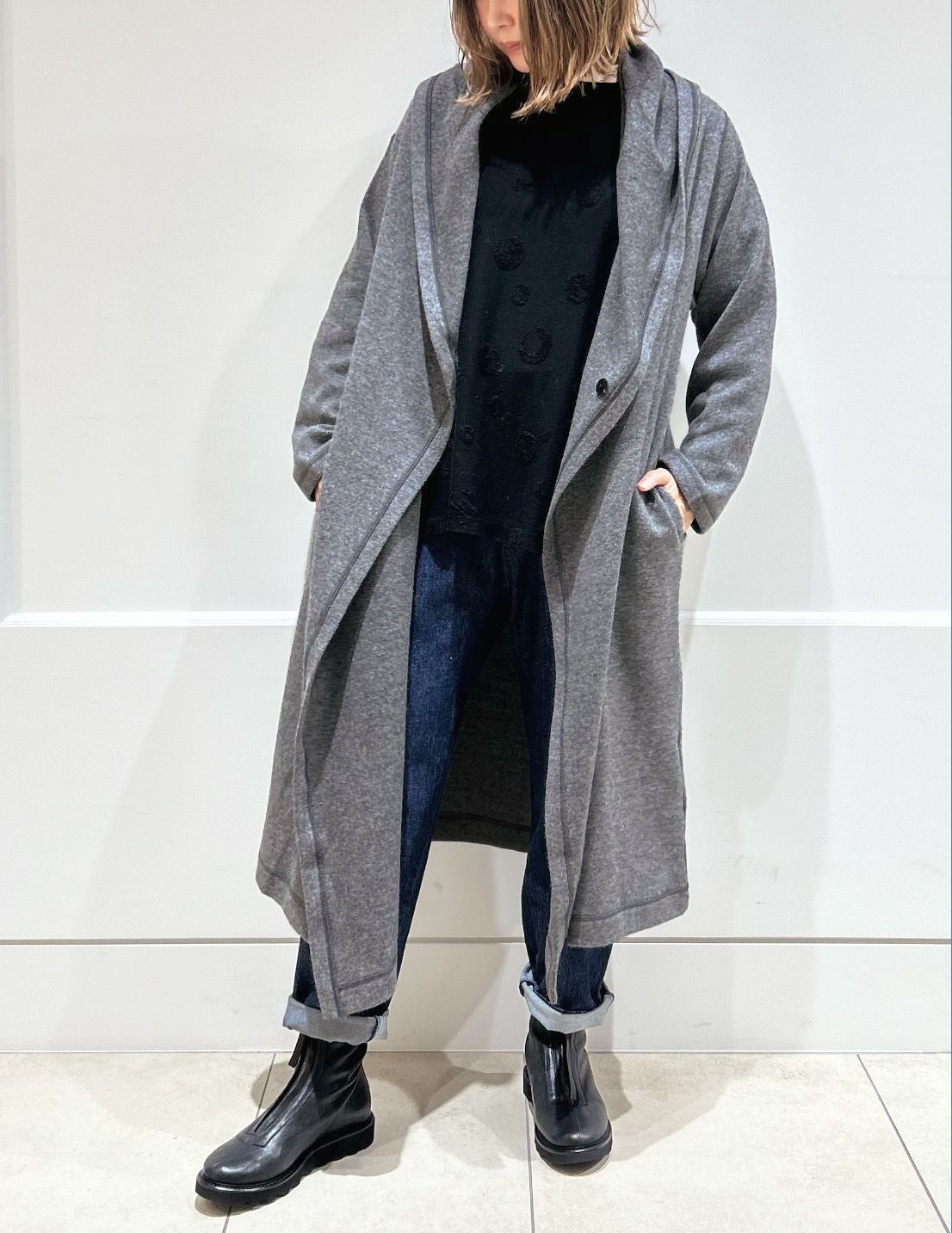 50 グレー/36size：スタッフ160㎝