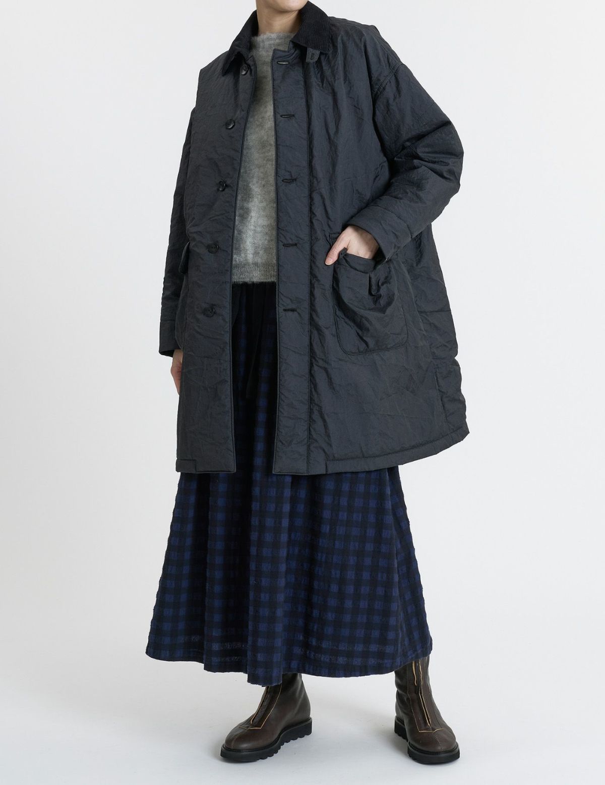 90 ブラック/36(M)：モデル 169cm