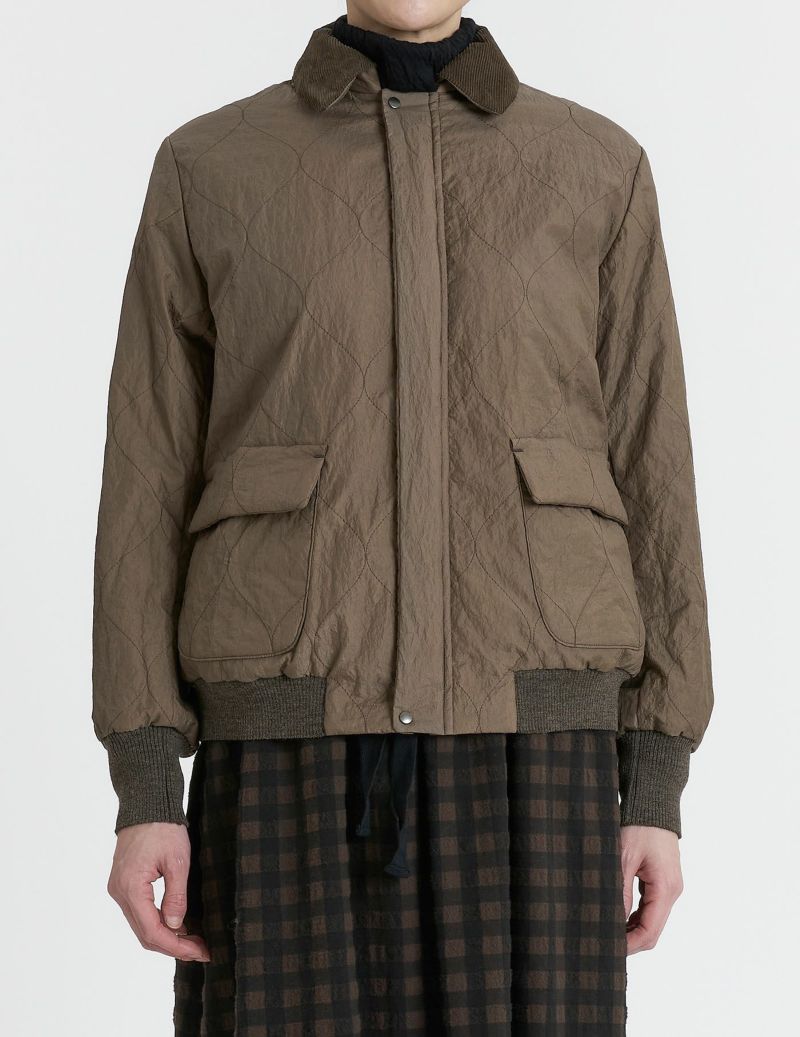 ＋10%POINT】ナイロンクロス東炊き キルティングブルゾン | (パドカレ