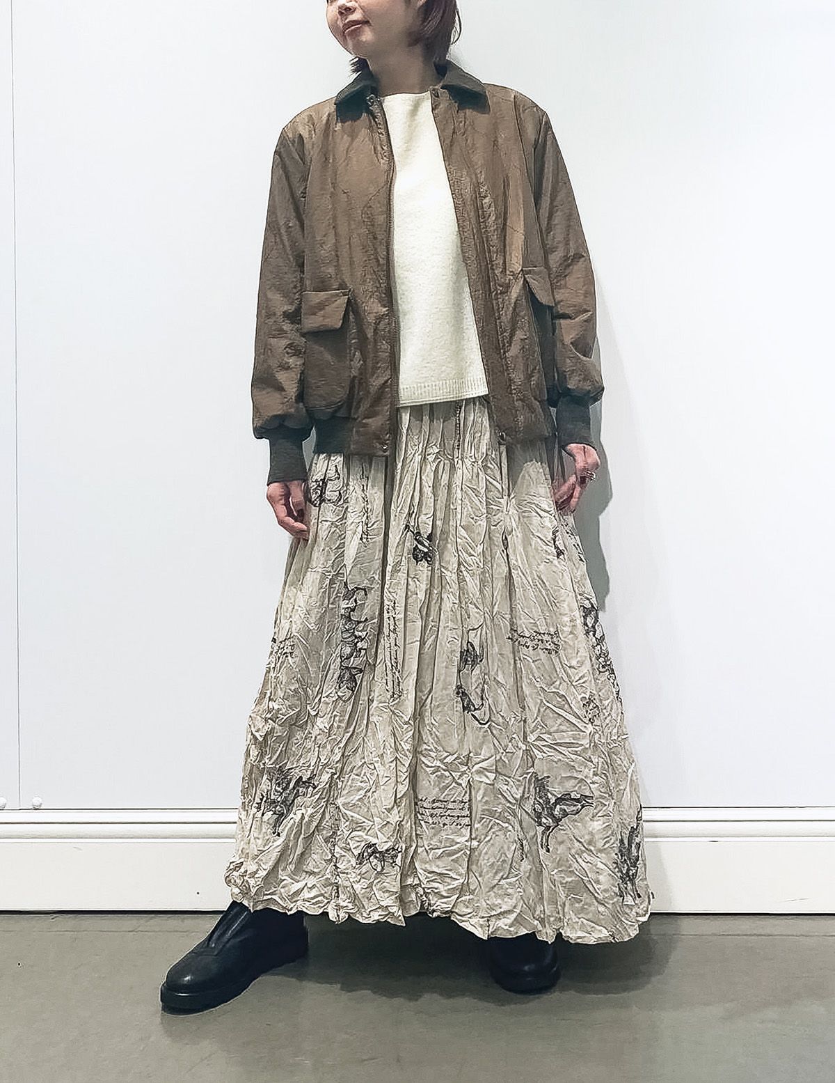 64 ベージュ/34size：スタッフ150㎝