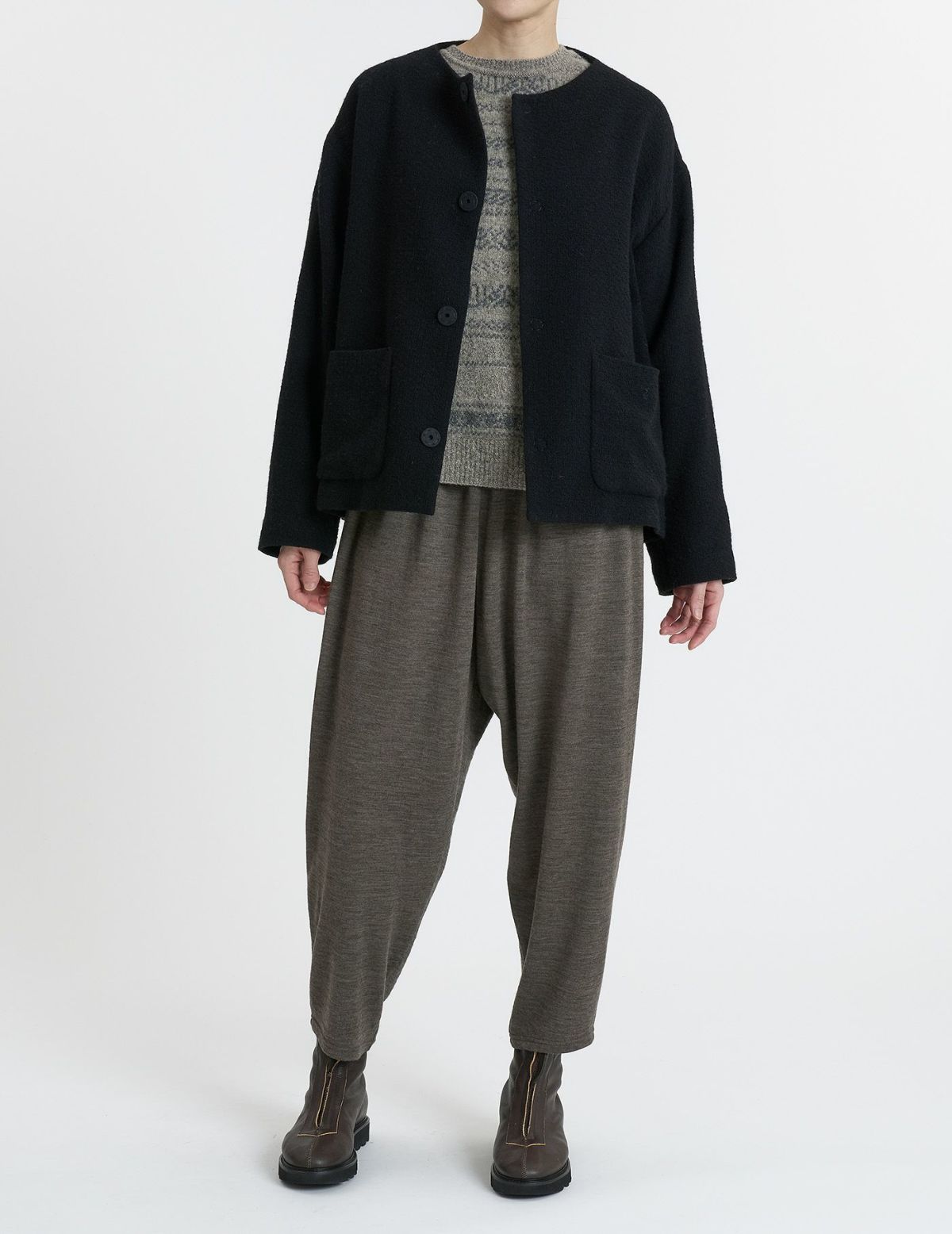 90 ブラック/36(M)：モデル 169cm