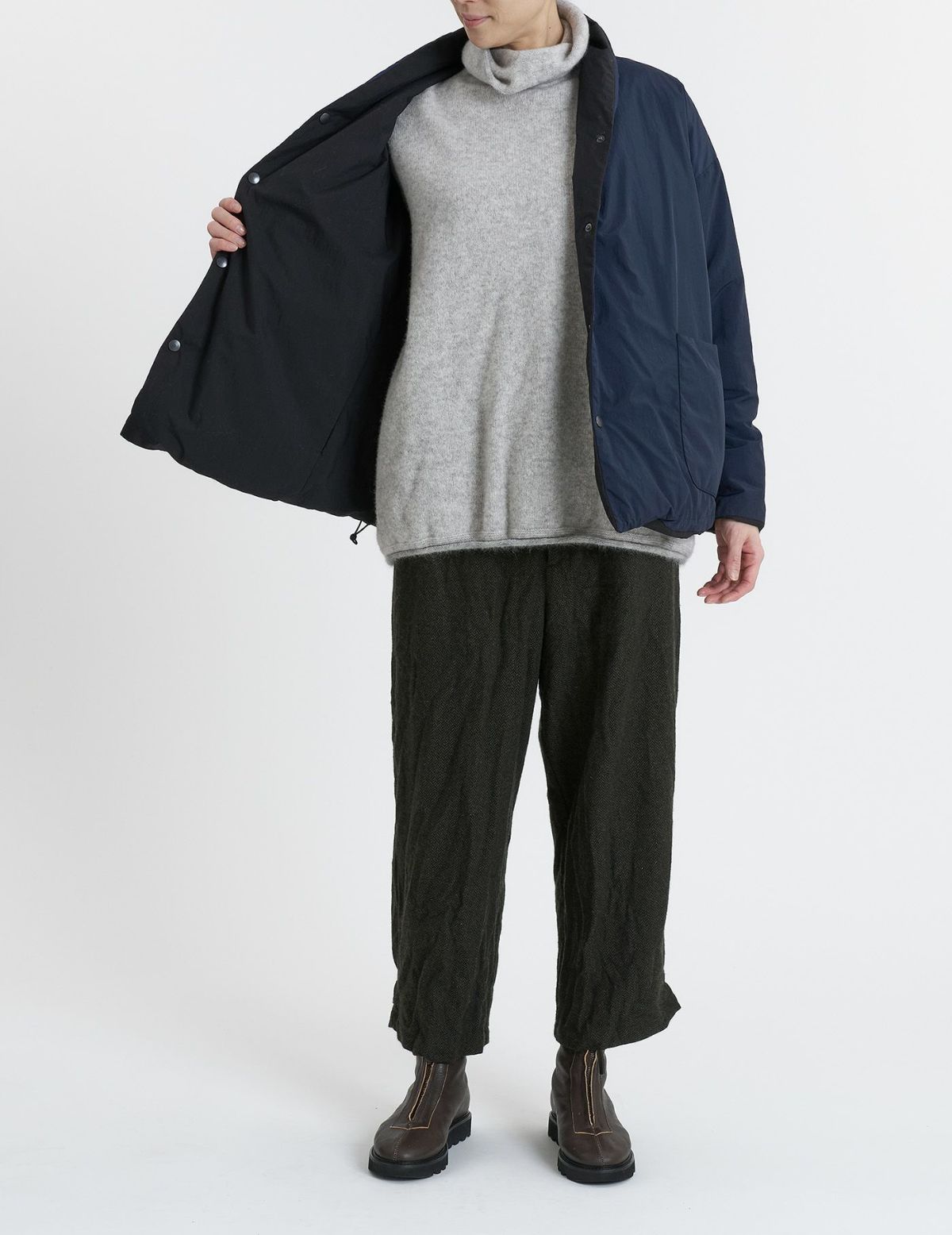 90 ブラック×ネイビー(裏)