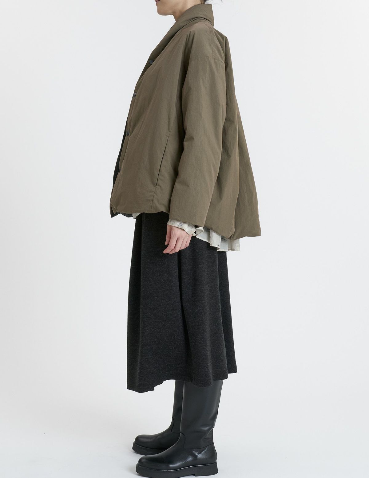 44 カーキ×チャコール