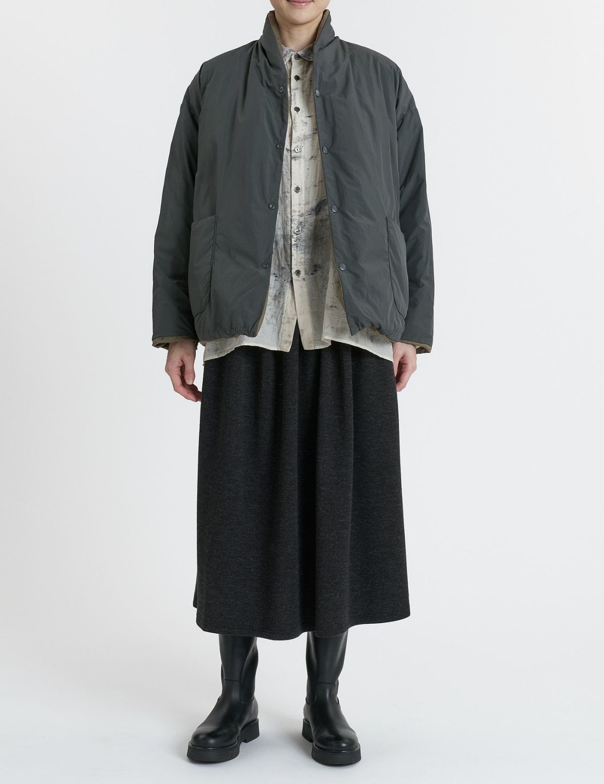 44 カーキ×チャコール(裏)