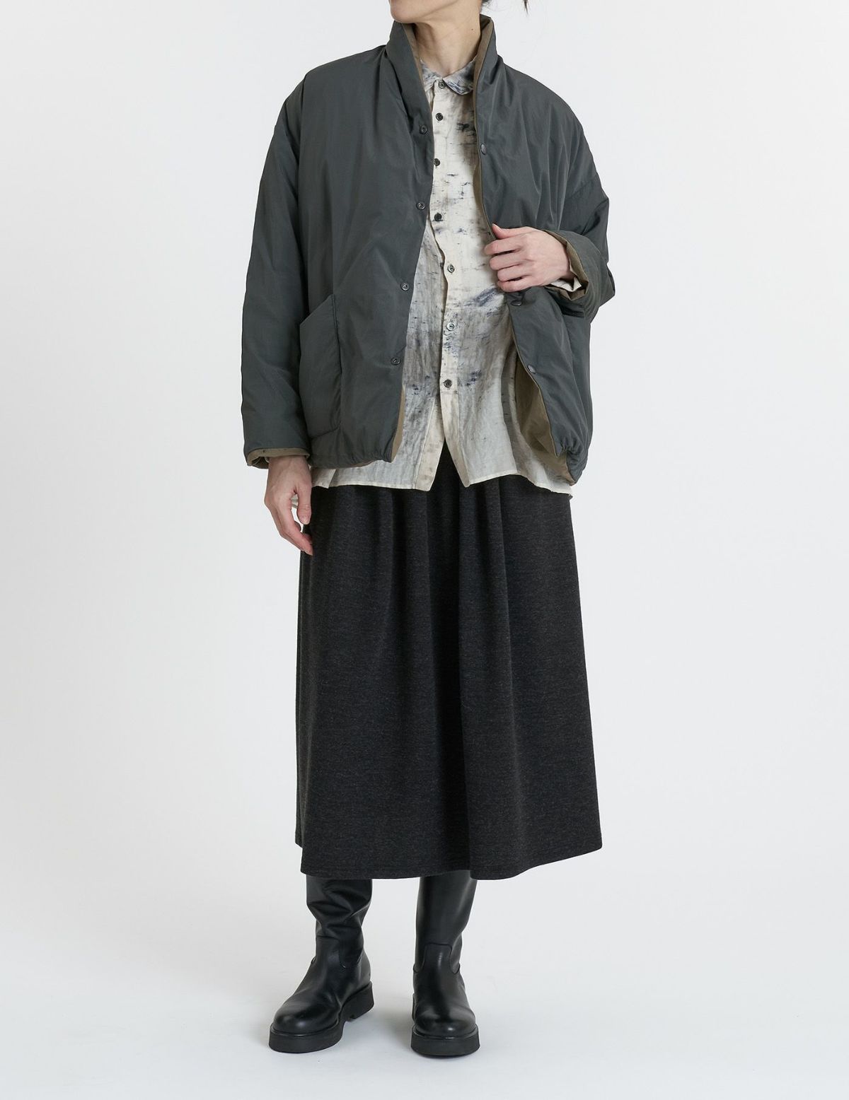 44 カーキ×チャコール(裏)