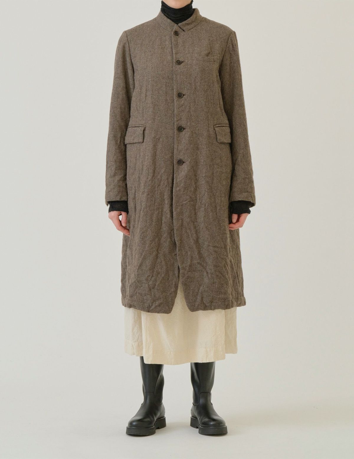 64 ベージュ/36size：モデル169㎝