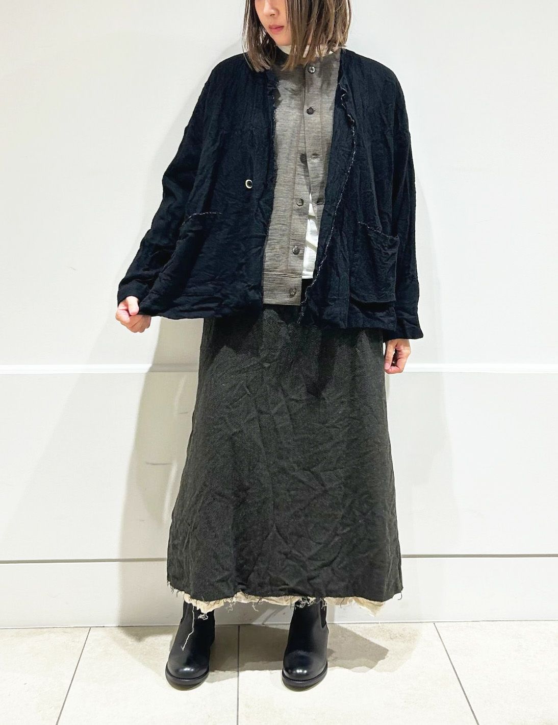 44 カーキ/36size：スタッフ160㎝