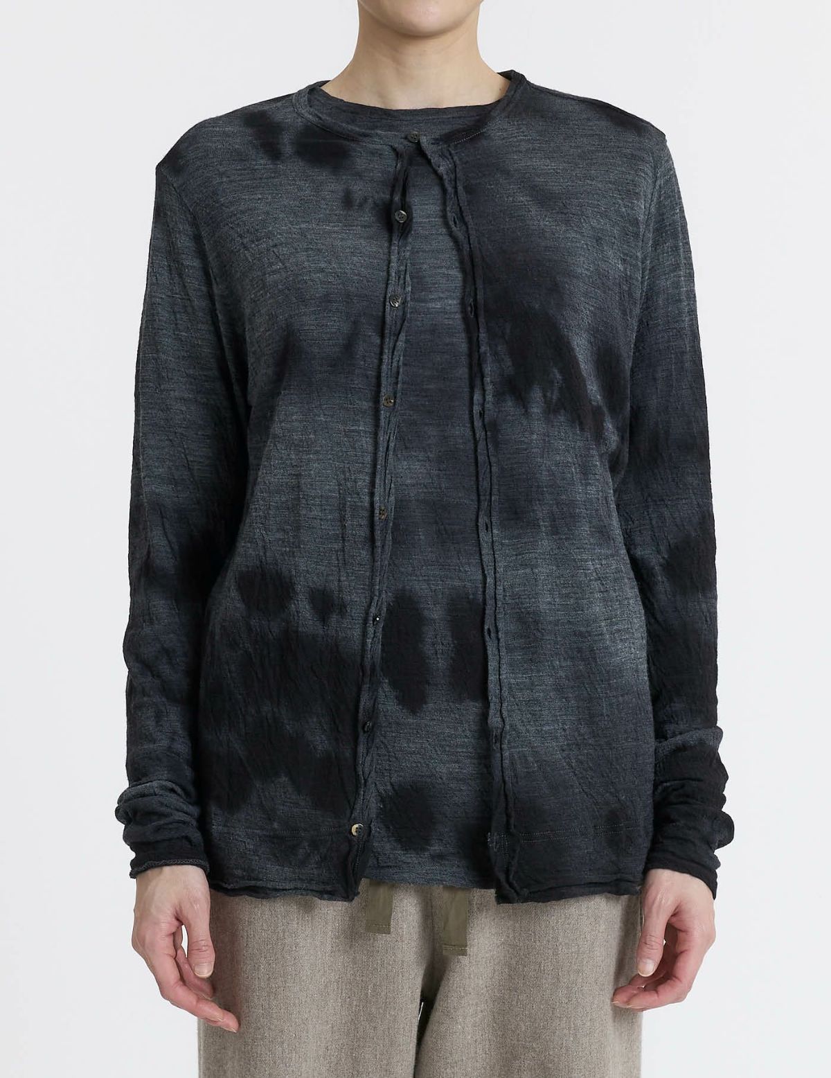 52 トップグレー×ブラックムラ染