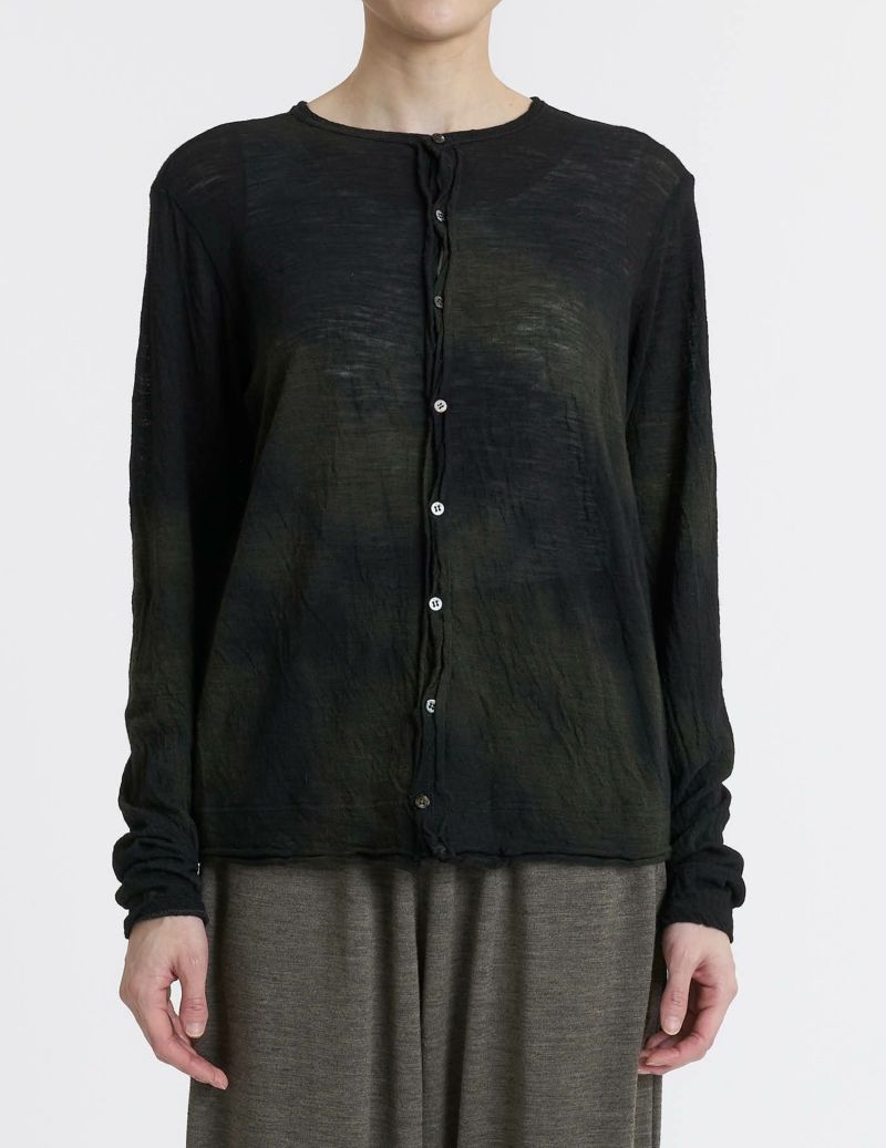 44 カーキ×ブラウンムラ染/36(M)size：モデル 167cm