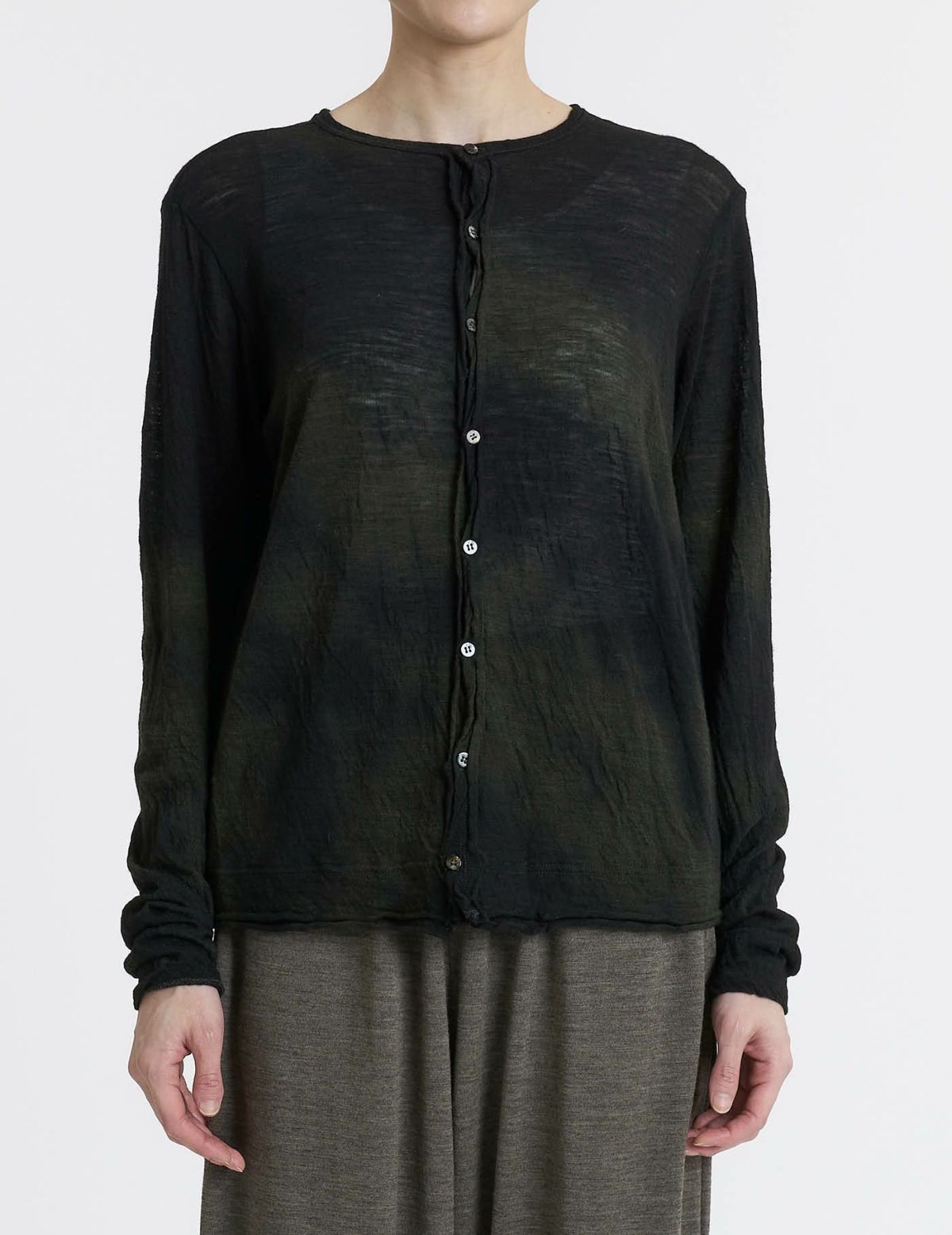 44 カーキ×ブラウンムラ染/36(M)size：モデル 167cm