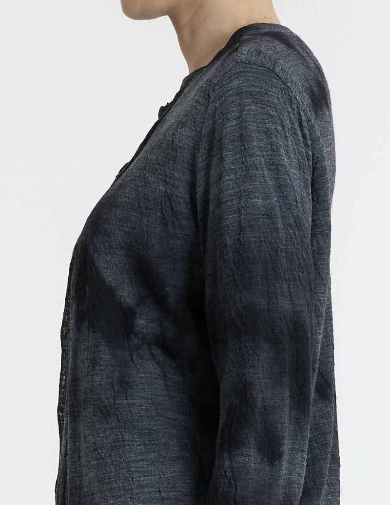 52 トップグレー×ブラックムラ染