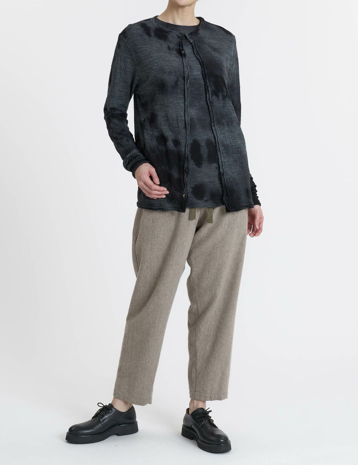 52 トップグレー×ブラックムラ染