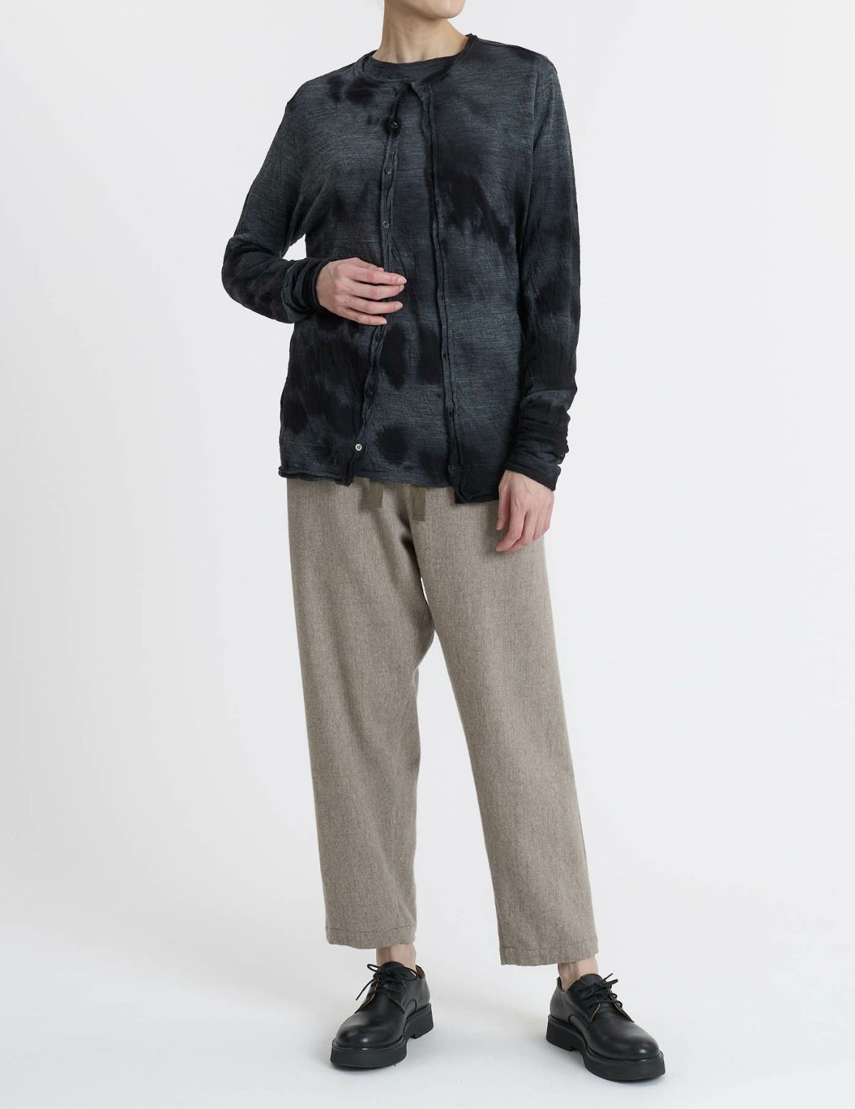 52 トップグレー×ブラックムラ染