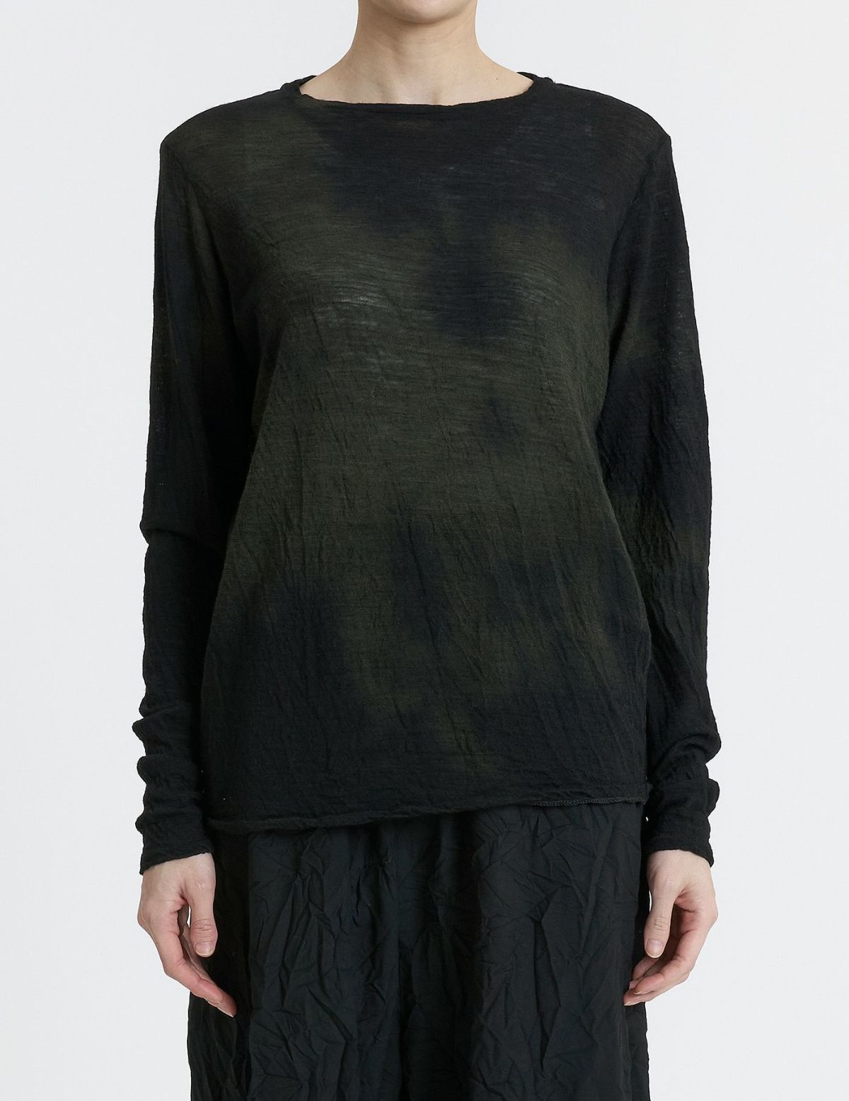 44 カーキ×ブラウンムラ染/36(M)size：モデル 167cm