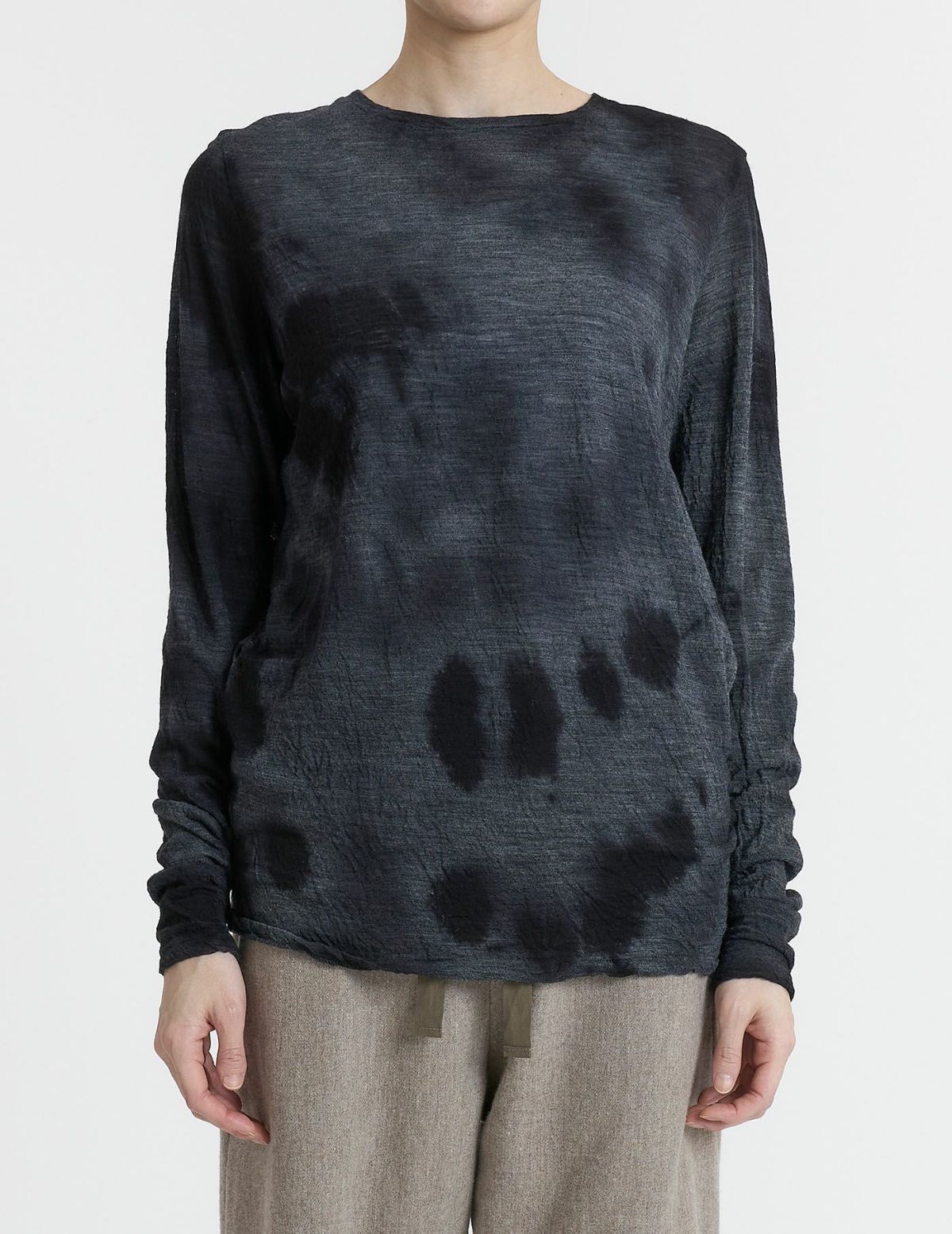 52 トップグレー×ブラックムラ染/36(M)size：モデル 167cm
