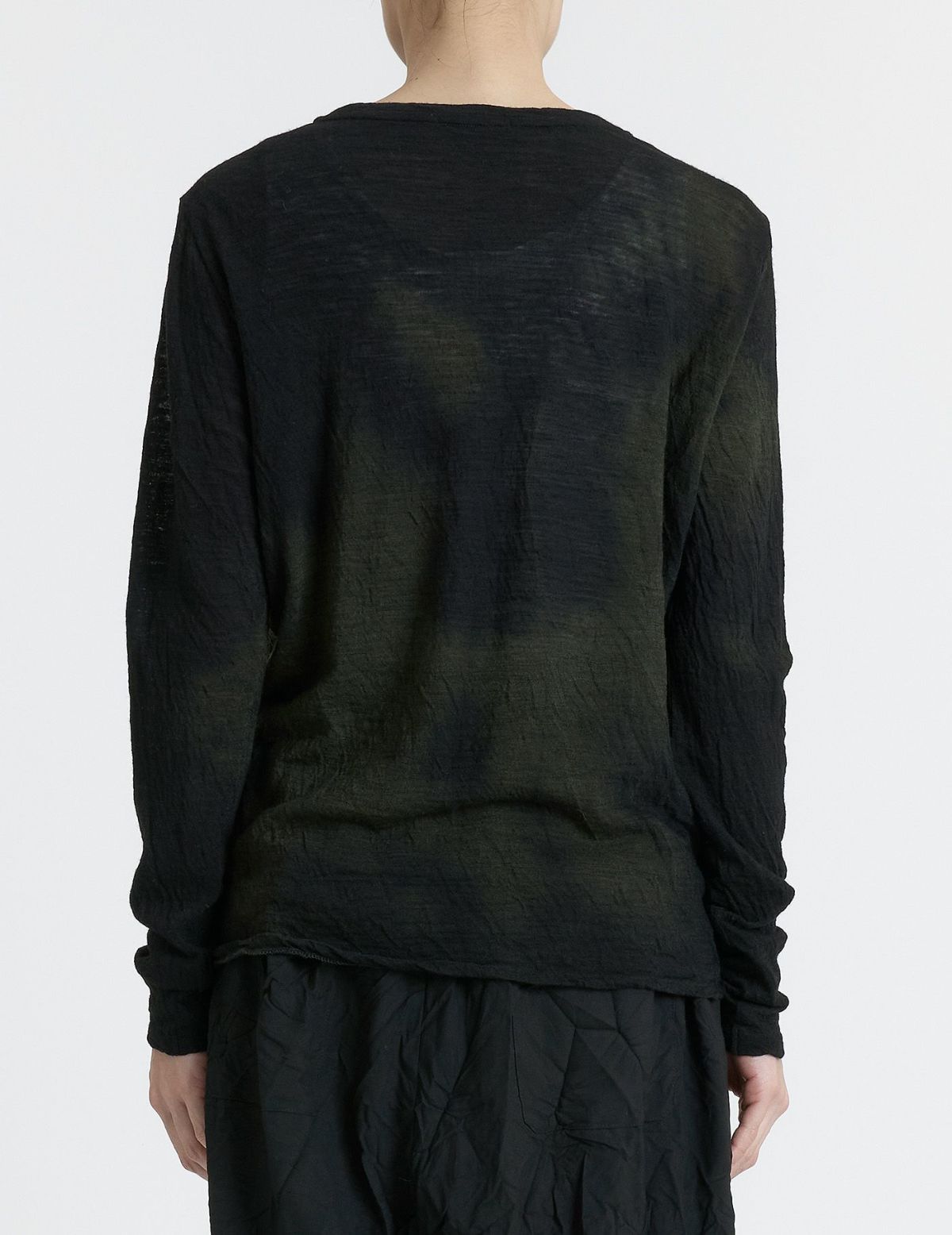 44 カーキ×ブラウンムラ染