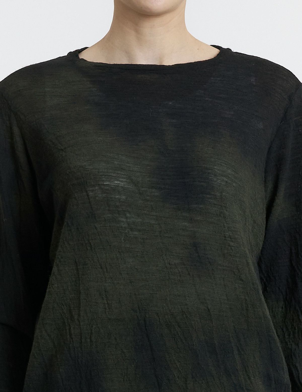 44 カーキ×ブラウンムラ染