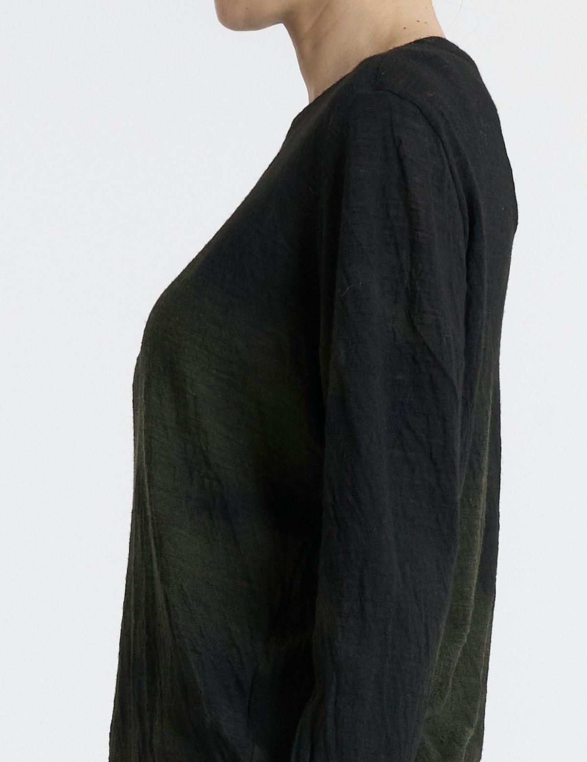 44 カーキ×ブラウンムラ染