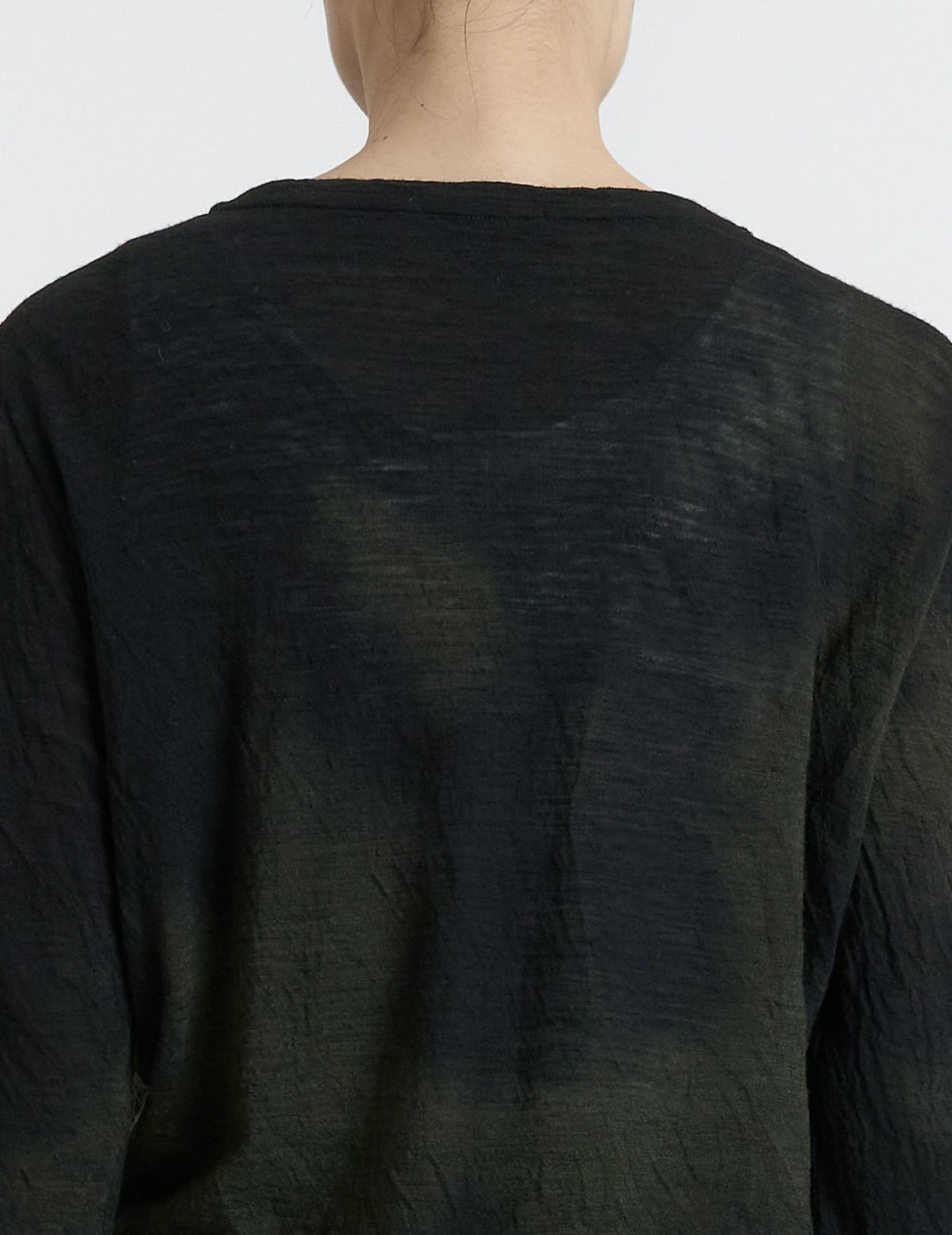 44 カーキ×ブラウンムラ染