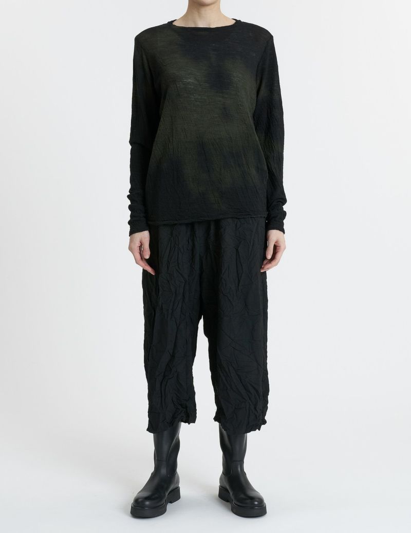 44 カーキ×ブラウンムラ染