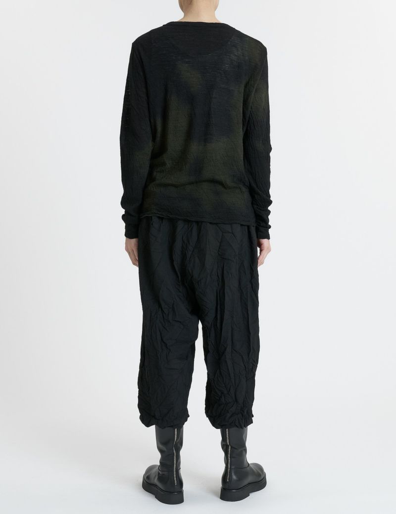 44 カーキ×ブラウンムラ染