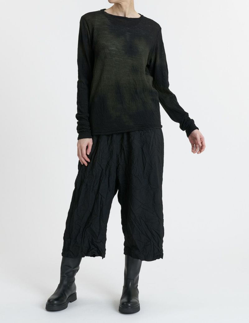 44 カーキ×ブラウンムラ染