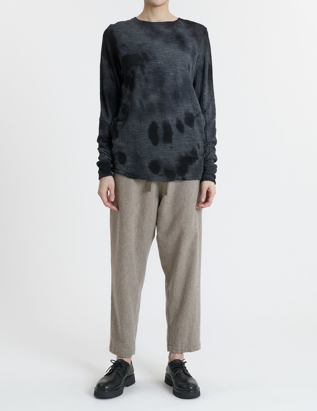 52 トップグレー×ブラックムラ染