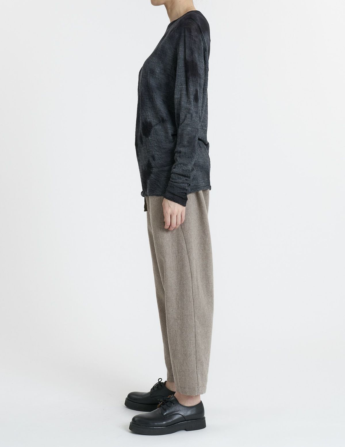 52 トップグレー×ブラックムラ染