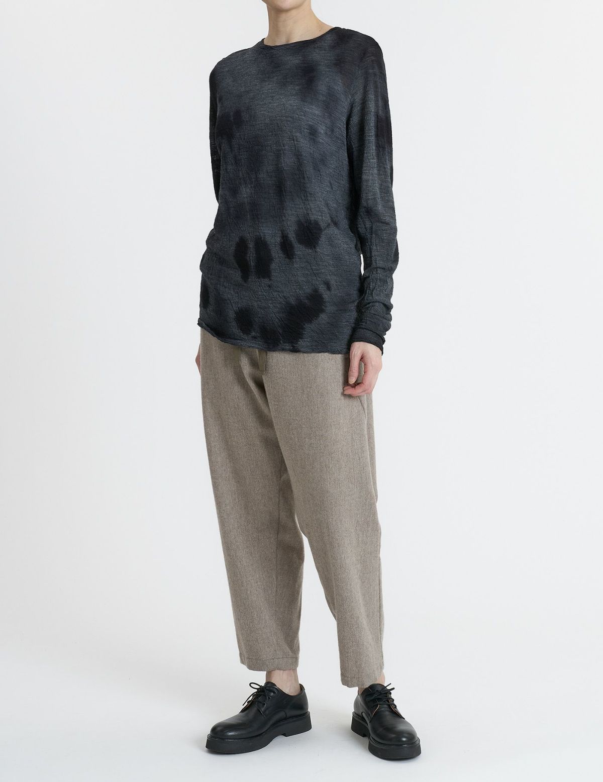 52 トップグレー×ブラックムラ染