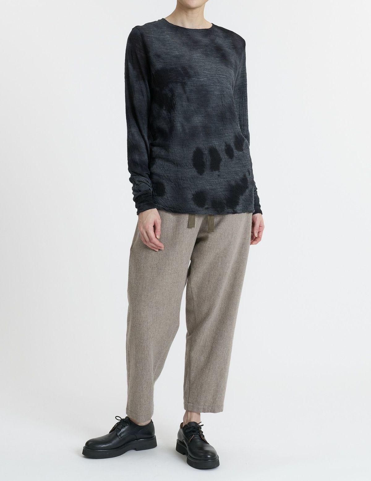 52 トップグレー×ブラックムラ染