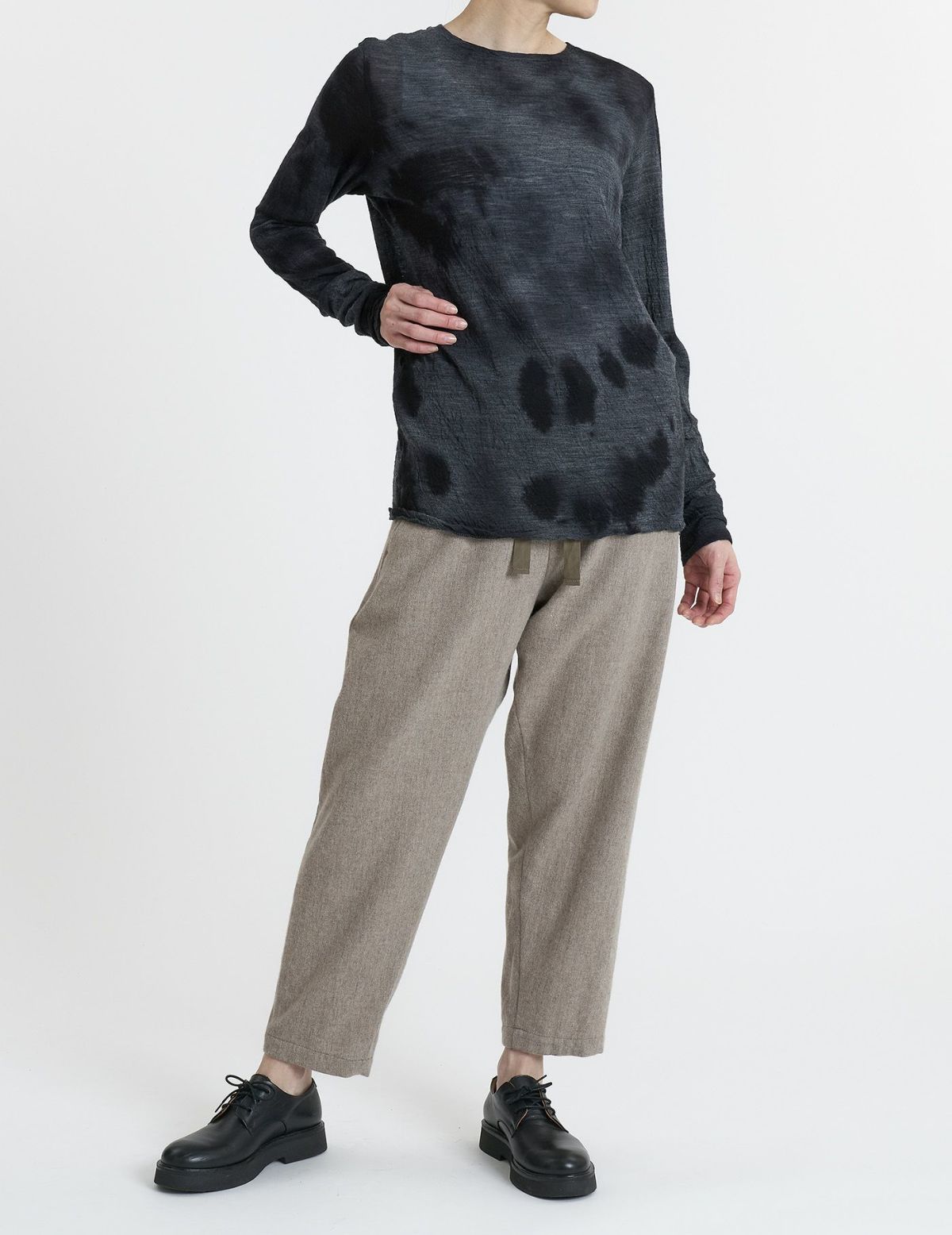 52 トップグレー×ブラックムラ染