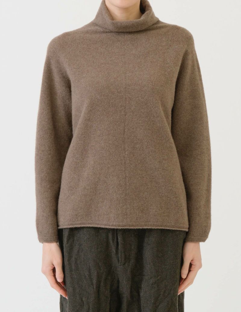 ファインウール　オフネックプルオーバー