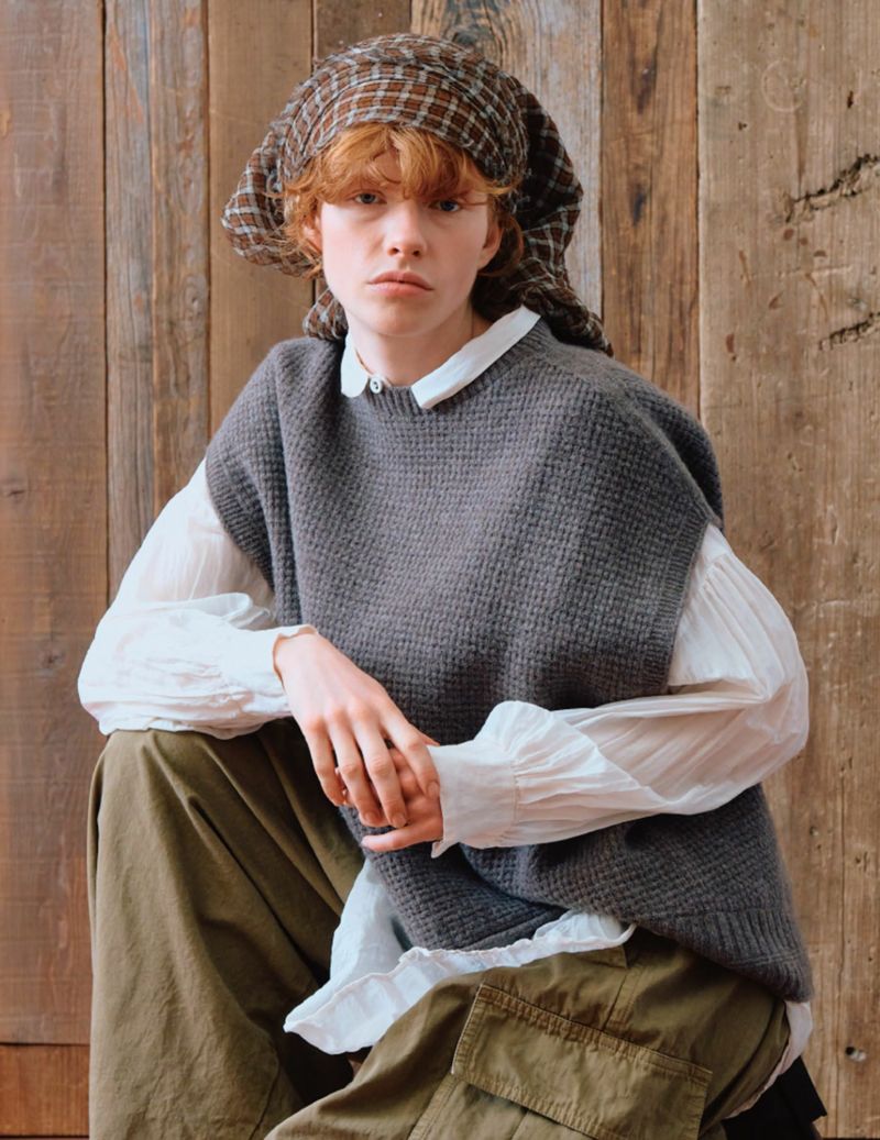 67 グレージュ/36(M)size：モデル 170cm