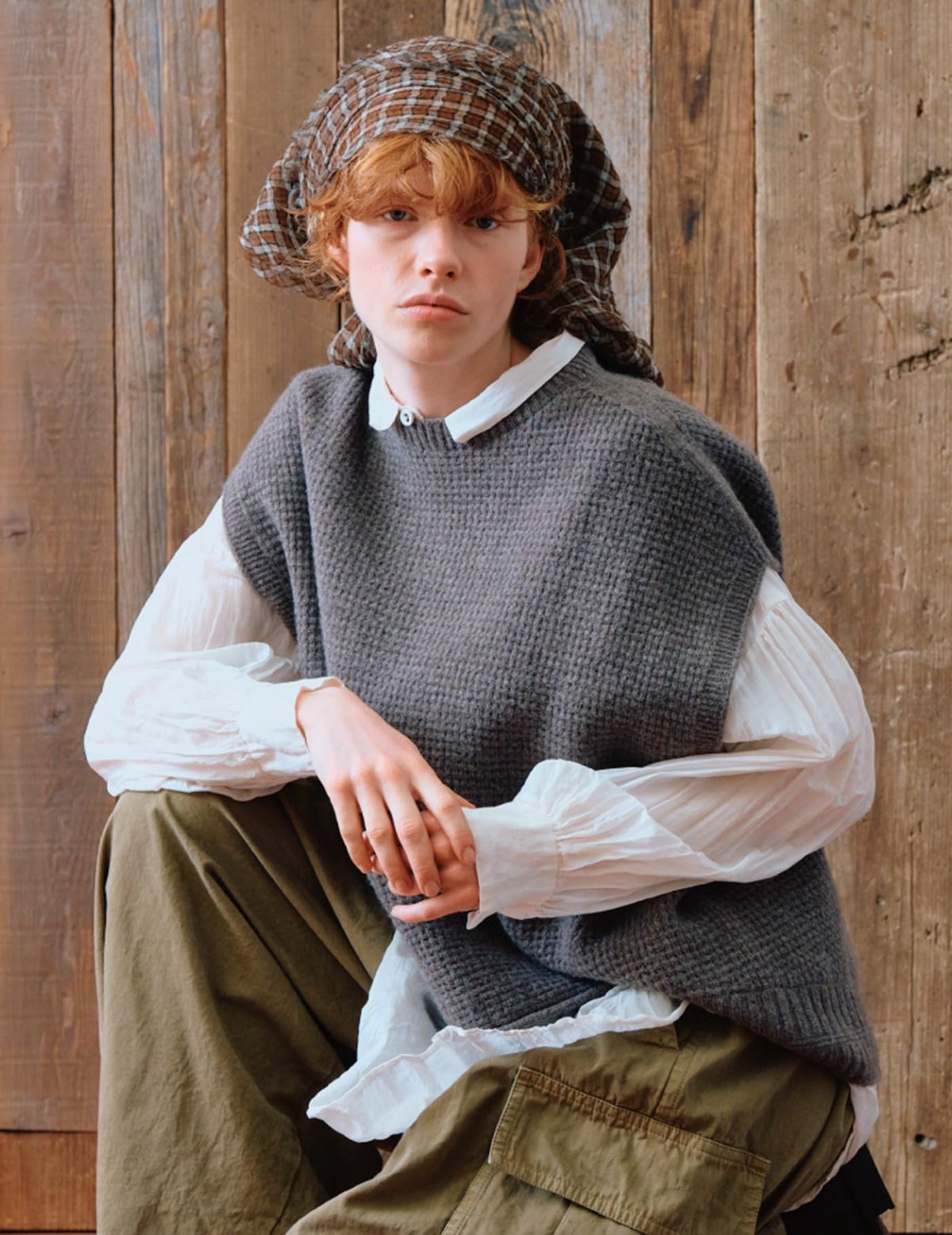 67 グレージュ/36(M)size：モデル 170cm