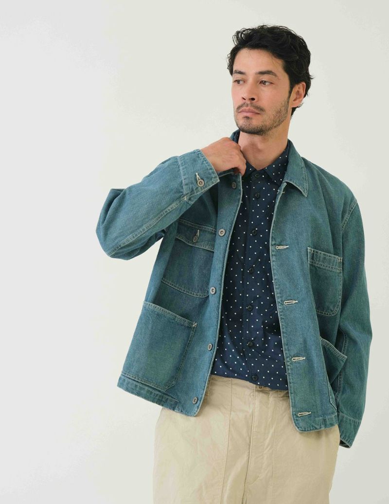 2.6(Fri)18:00販売スタート】11ozデニムショートカバーオール