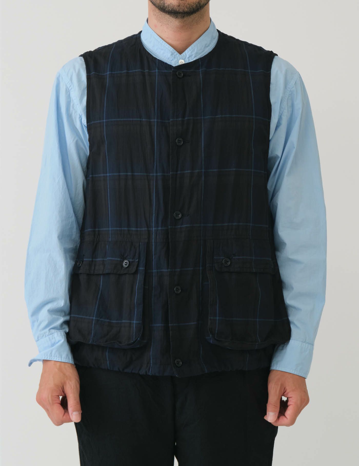 OGコットンマドラス顔料CTロングワークベスト