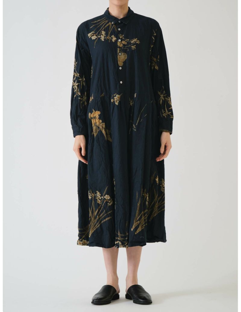 Japonism flowerプリント ワンピース