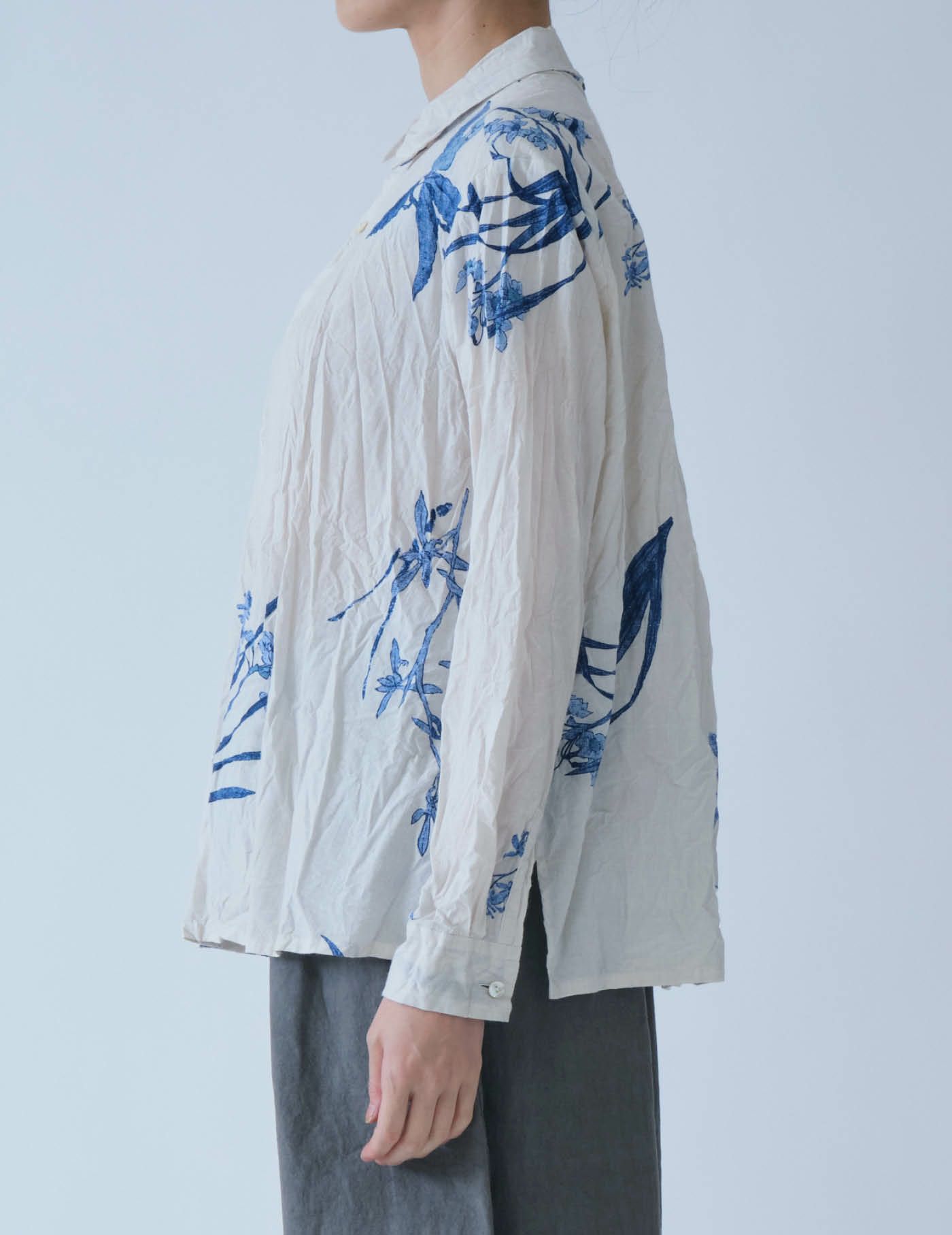 3/4(Wed)18:00-販売スタート】Japonism flowerプリント ブラウス