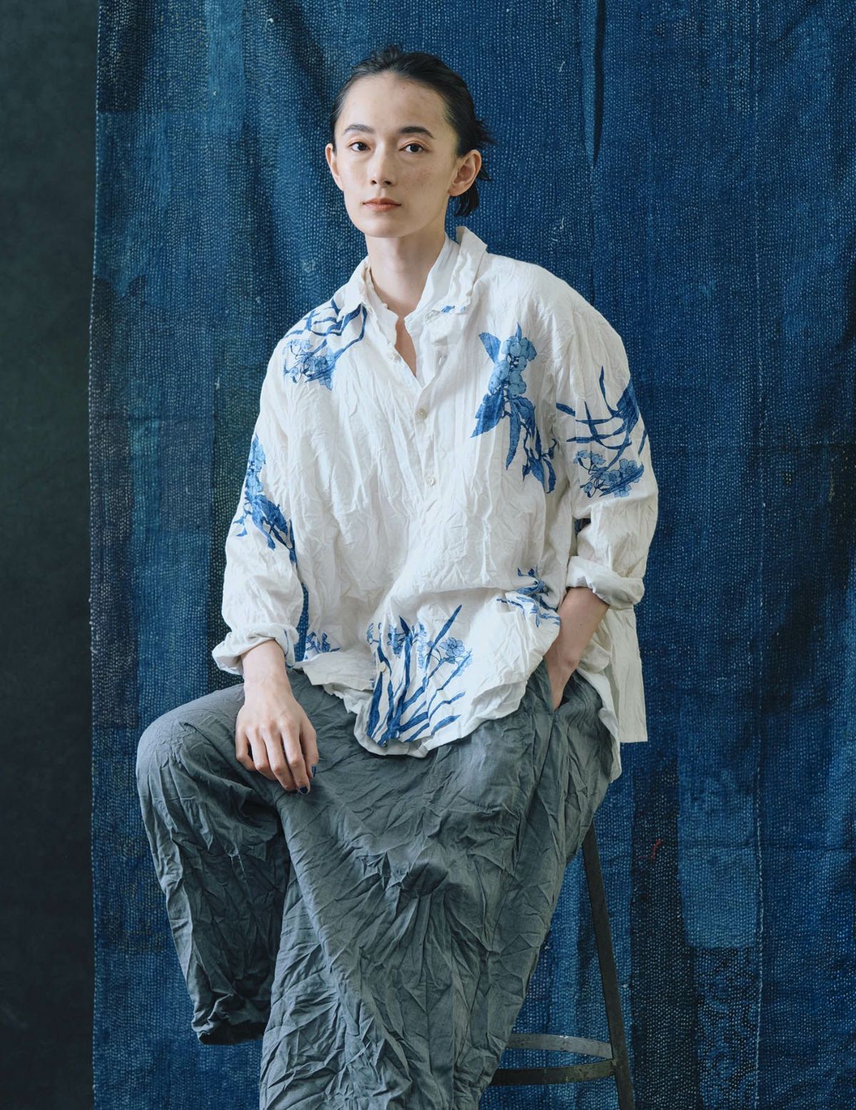 50 グレー/36(M)size：モデル172㎝